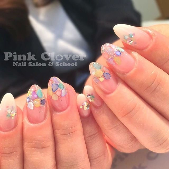 夏 リゾート デート 女子会 ハンド Pink Clover ネイルサロン スクールのネイルデザイン No ネイルブック