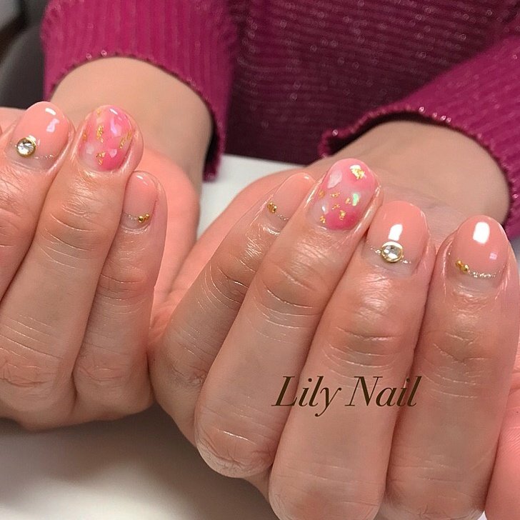 春 夏 オフィス 女子会 フレンチ Lily Nailのネイルデザイン No ネイルブック