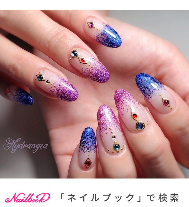 海 リゾート ライブ パーティー ハンド Hydrangea Nailのネイルデザイン No ネイルブック