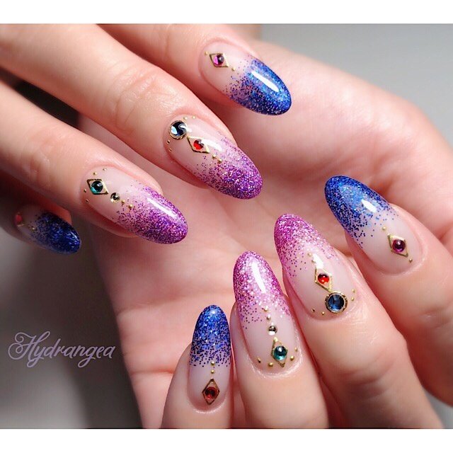 海 リゾート ライブ パーティー ハンド Hydrangea Nailのネイルデザイン No ネイルブック