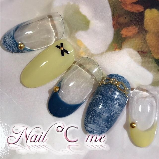 春 夏 ハンド チェーン デニム Naildemeのネイルデザイン No ネイルブック