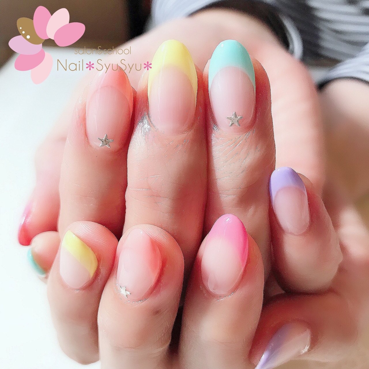 春 夏 ハンド シンプル フレンチ Nail Syusyu ネイルシュシュのネイルデザイン No 3131718 ネイルブック