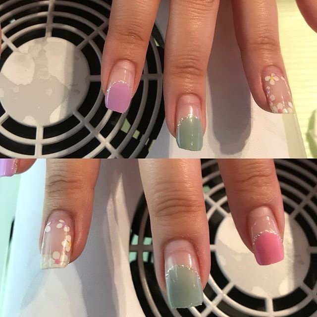 オールシーズン ハンド ロング お客様 Nail School Salon Nail Cafe Hのネイルデザイン No ネイル ブック