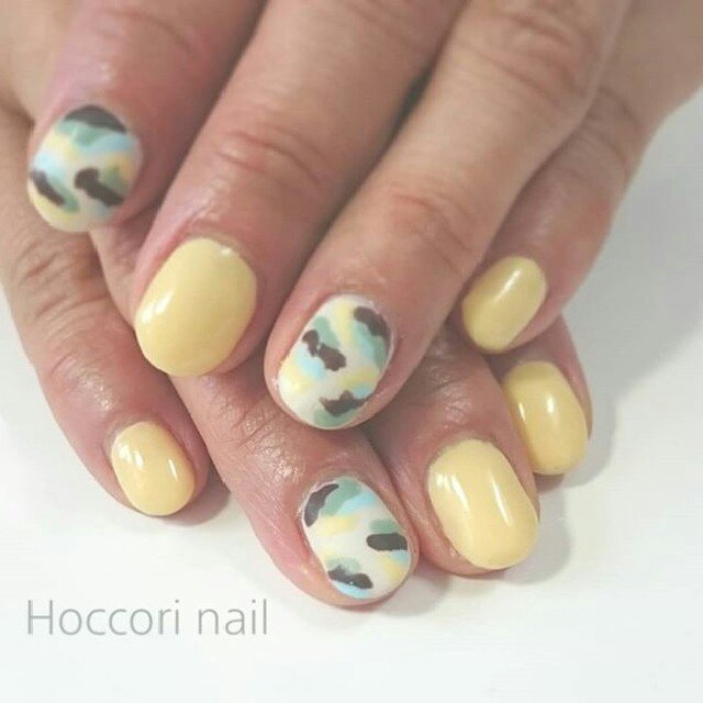 オールシーズン ハンド カモフラージュ お客様 Hoccori Nailのネイルデザイン No ネイルブック