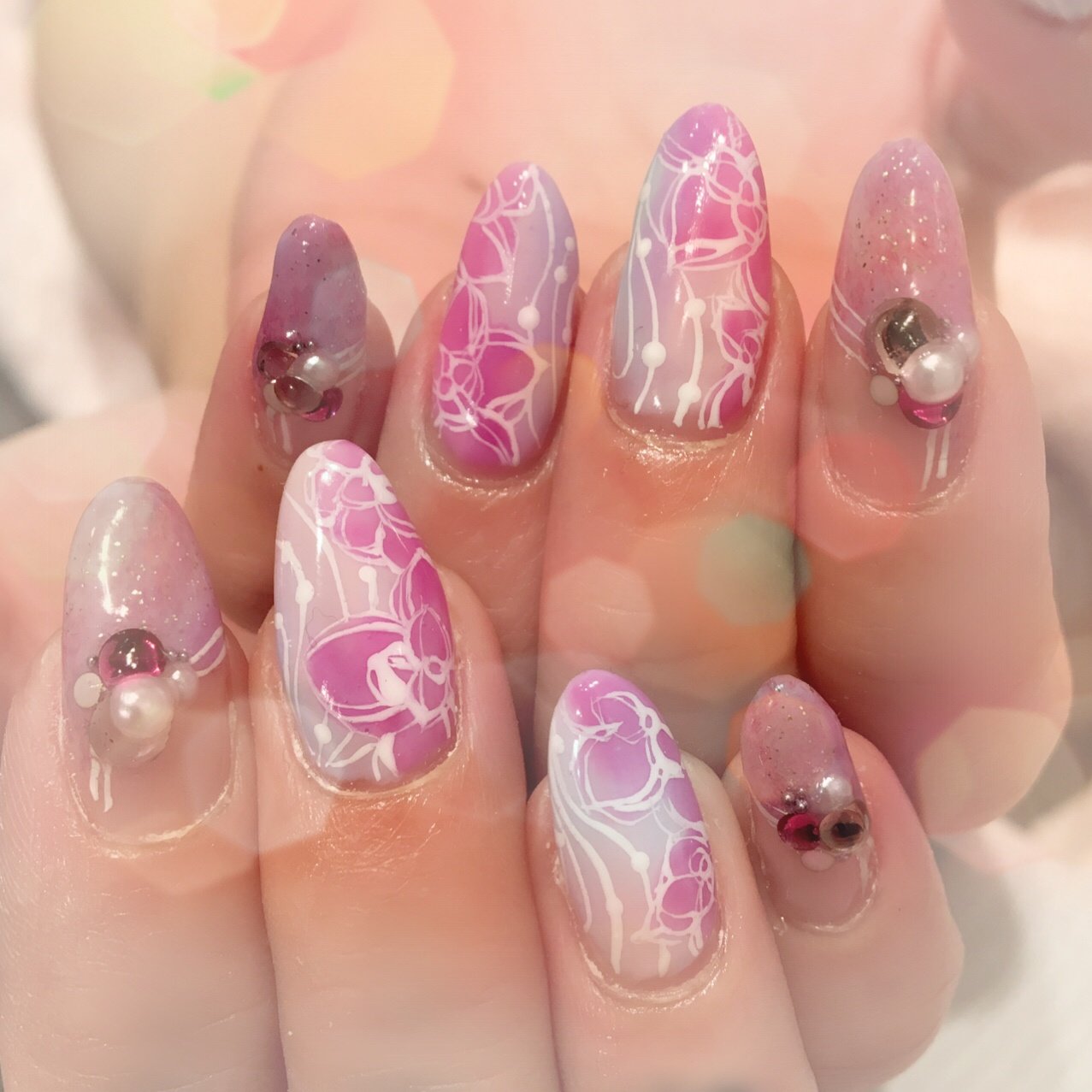 春 冬 バレンタイン デート ハンド Nailsalon Fionaのネイルデザイン No 1952512 ネイルブック