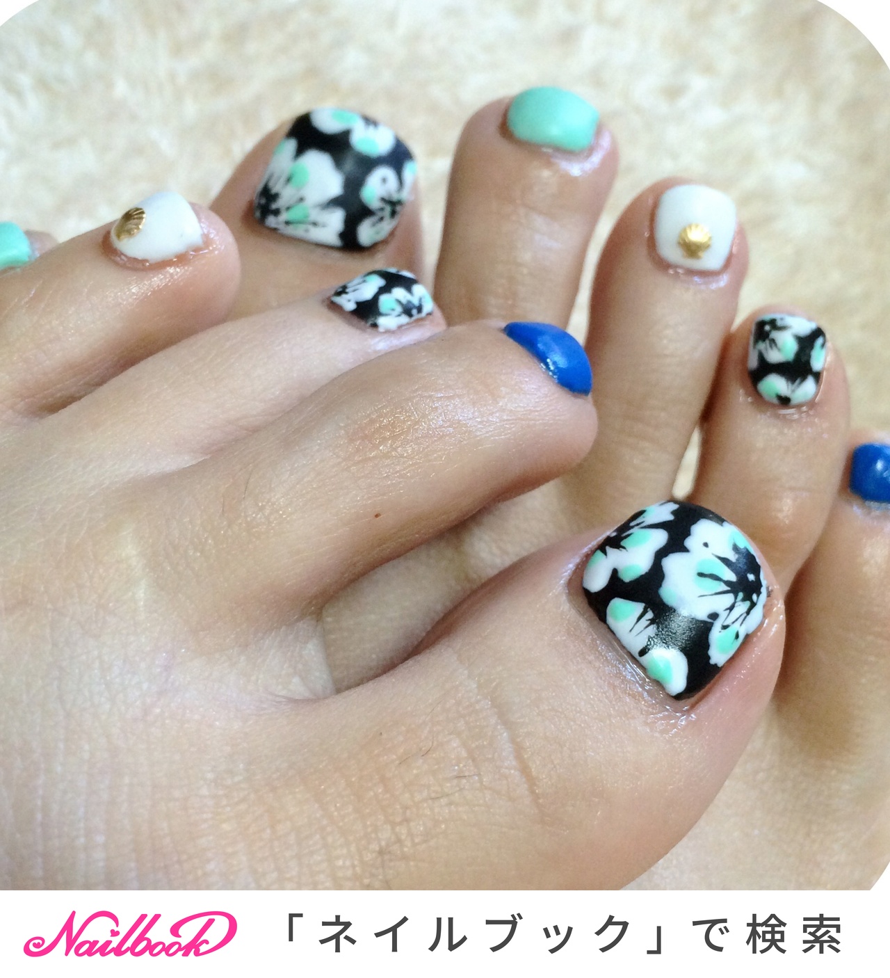 人気順 レトロ花のネイルデザイン ネイルブック