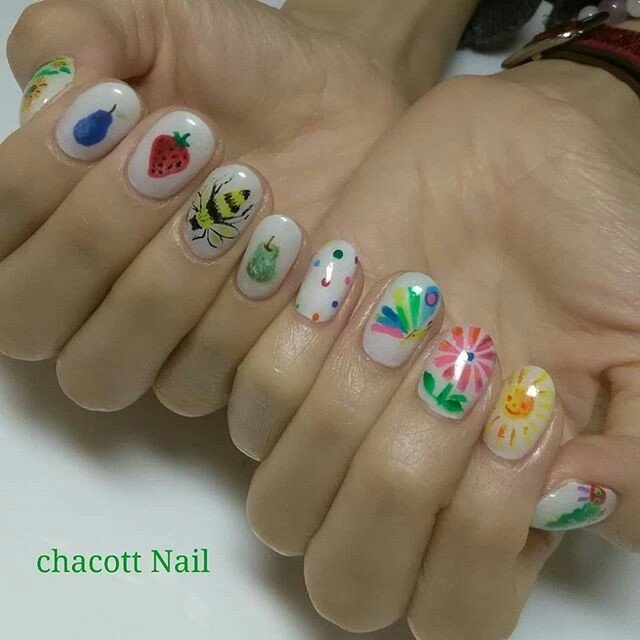 オールシーズン ハンド アニマル柄 痛ネイル ショート 愛知県春日井市 自宅ネイルサロンchacottnailのネイル デザイン No ネイルブック