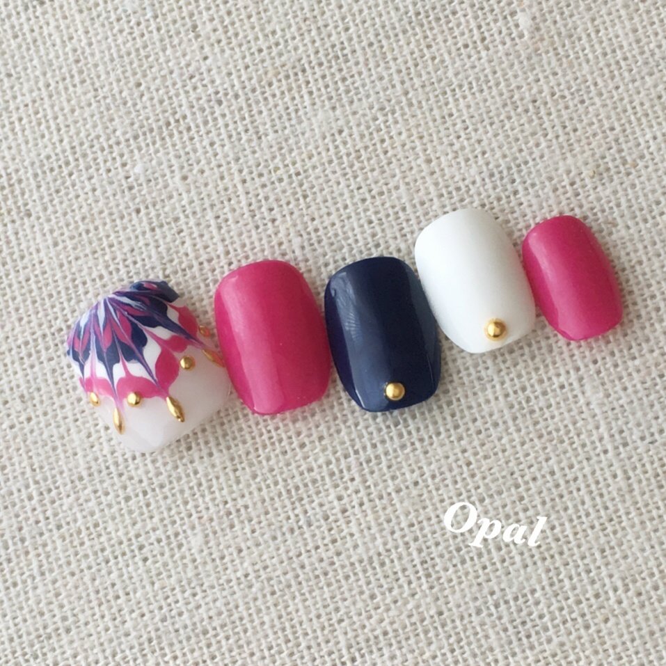 夏 梅雨 海 フット シンプル Opal Nail Salonのネイルデザイン No ネイルブック