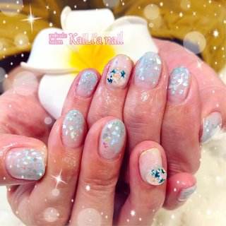 スノードームパーツのネイルデザイン｜ネイルブック