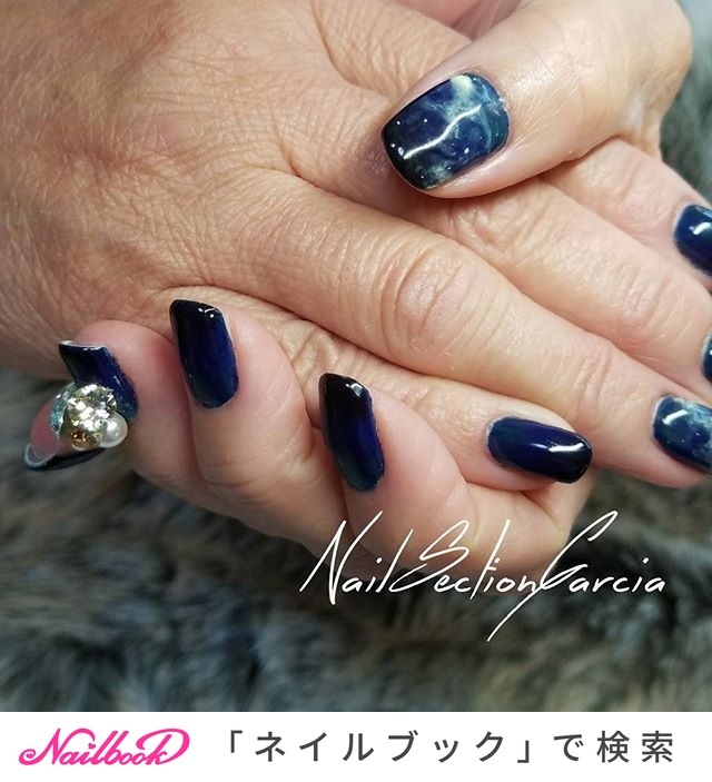 星降る夜のネイルデザイン ネイルブック