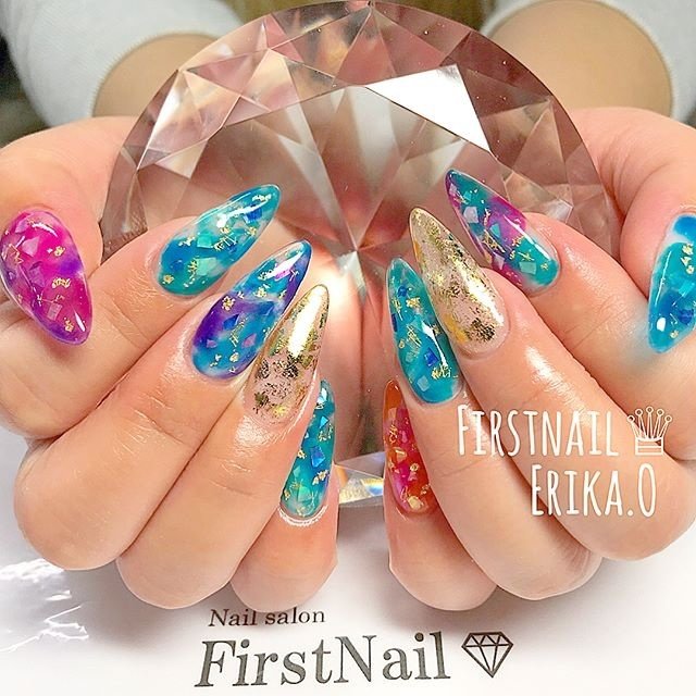 春 夏 海 リゾート ハンド Rosella Okaeriのネイルデザイン No ネイルブック