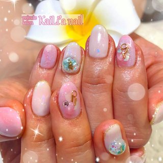 人気順｜夏/#スノードームパーツのネイルデザイン｜ネイルブック 