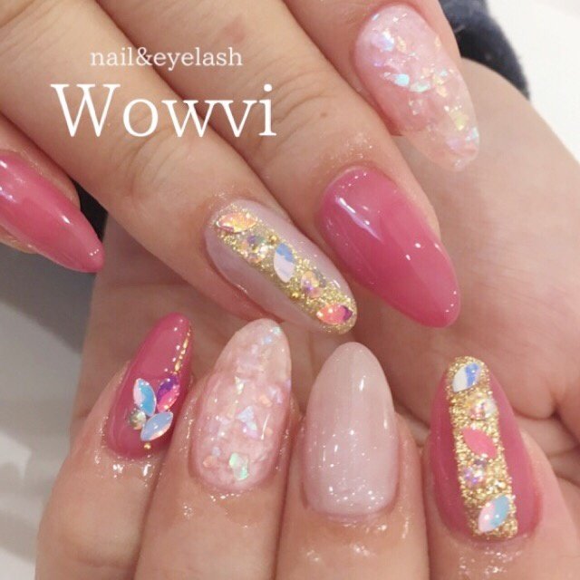 春 夏 オールシーズン オフィス ハンド 博多nail Eyelash Wowviのネイルデザイン No ネイルブック