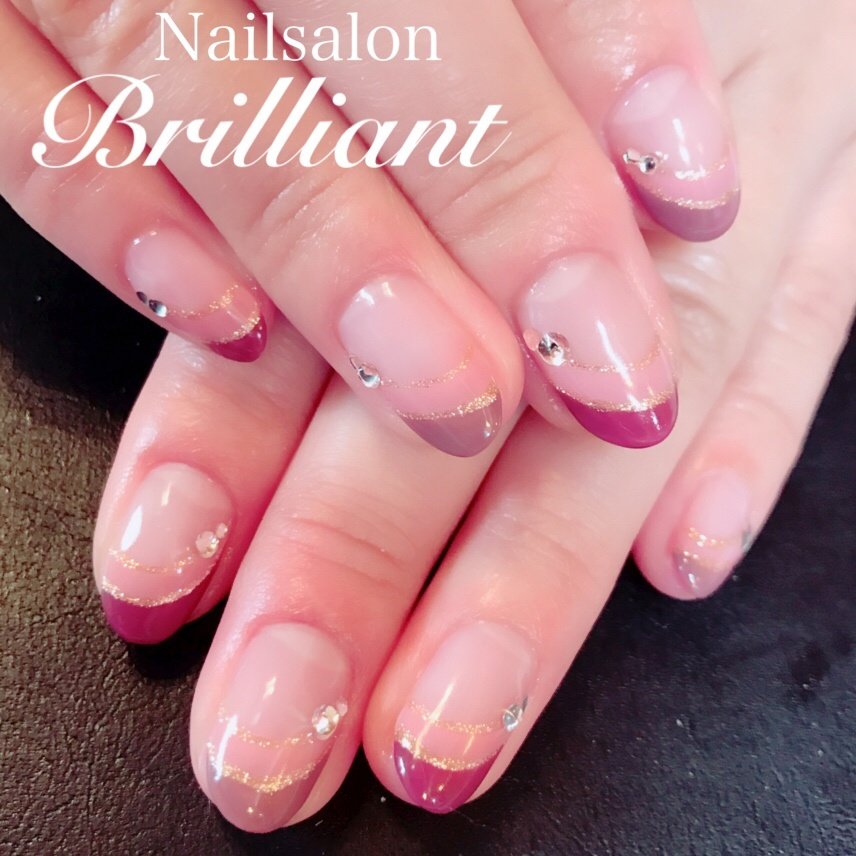 春 夏 オールシーズン オフィス ハンド Nailsalonbrilliantのネイルデザイン No 3162861 ネイルブック