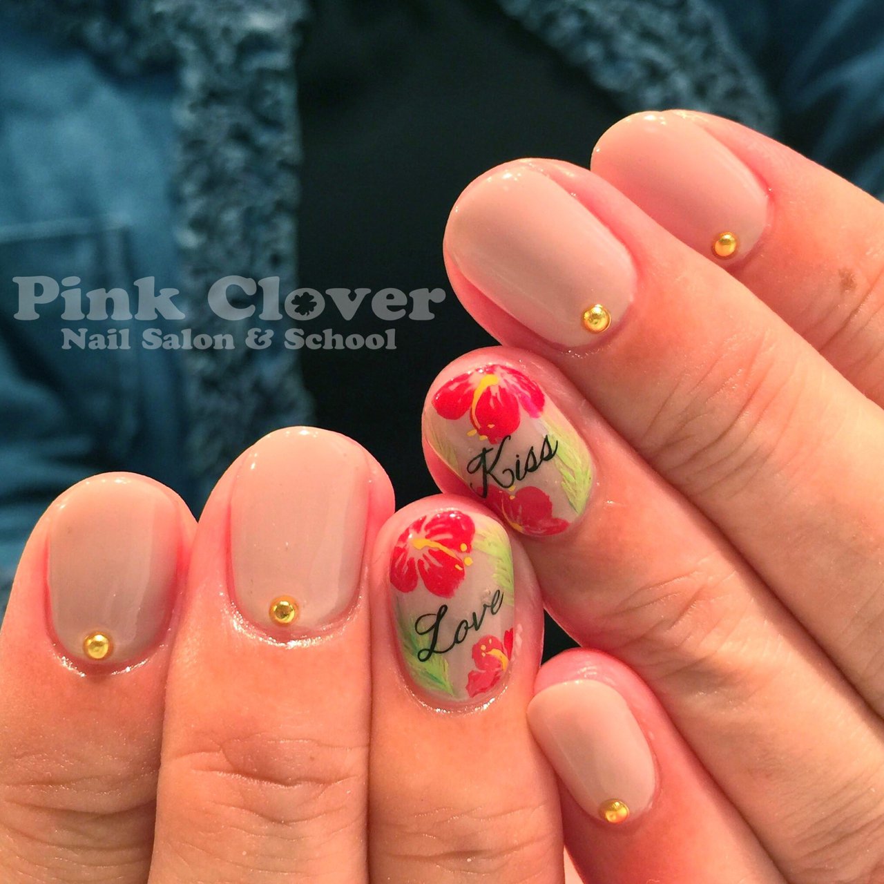 夏 海 リゾート 女子会 ハンド Pink Clover ネイルサロン スクールのネイルデザイン No ネイルブック