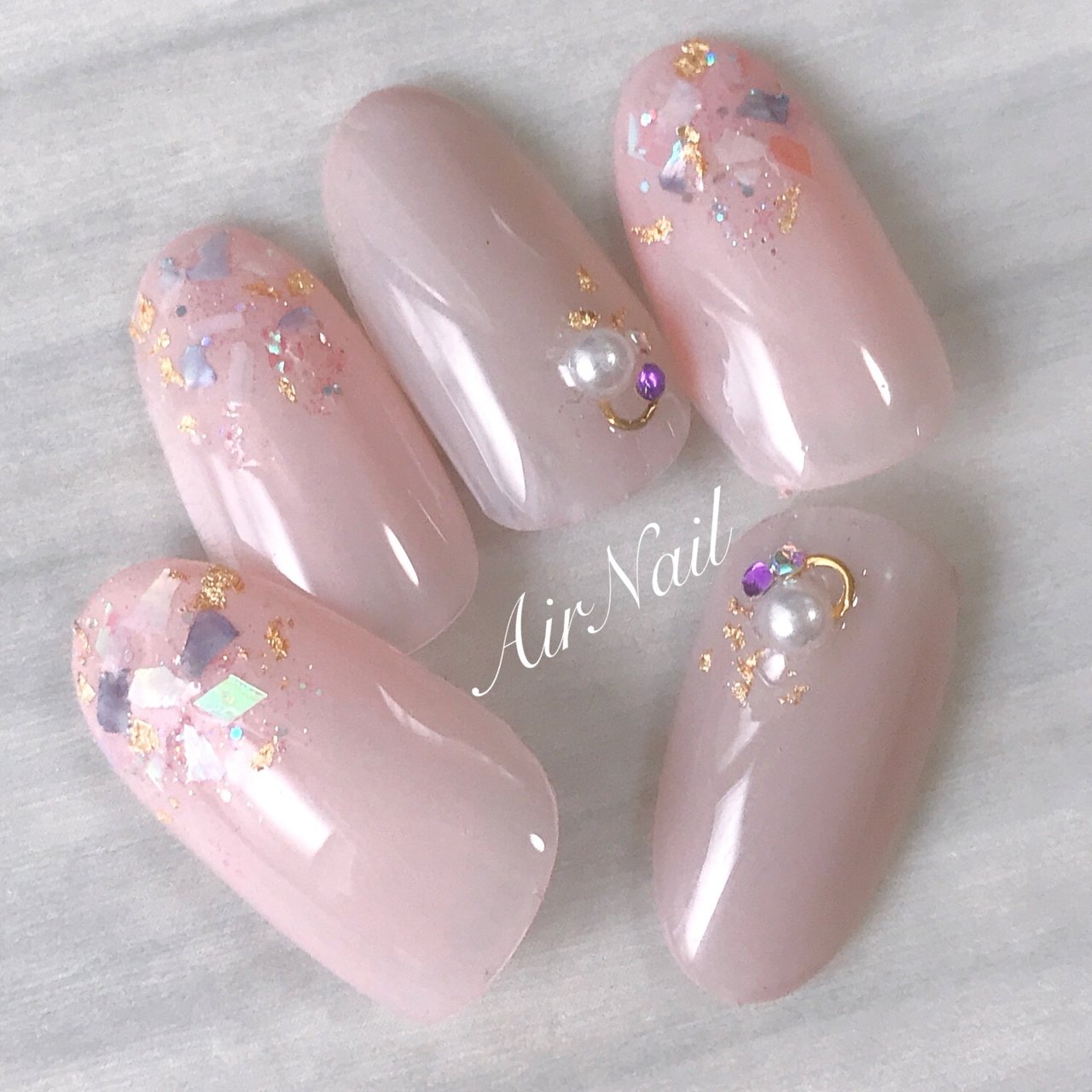 夏 梅雨 海 オフィス ハンド Airnail エアーネイル のネイルデザイン No 3165483 ネイルブック