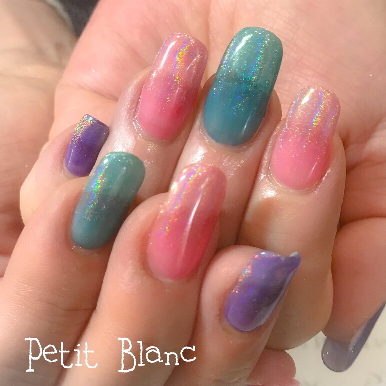 夏 秋 海 ハンド シンプル Kazuki Nail のネイルデザイン No ネイルブック