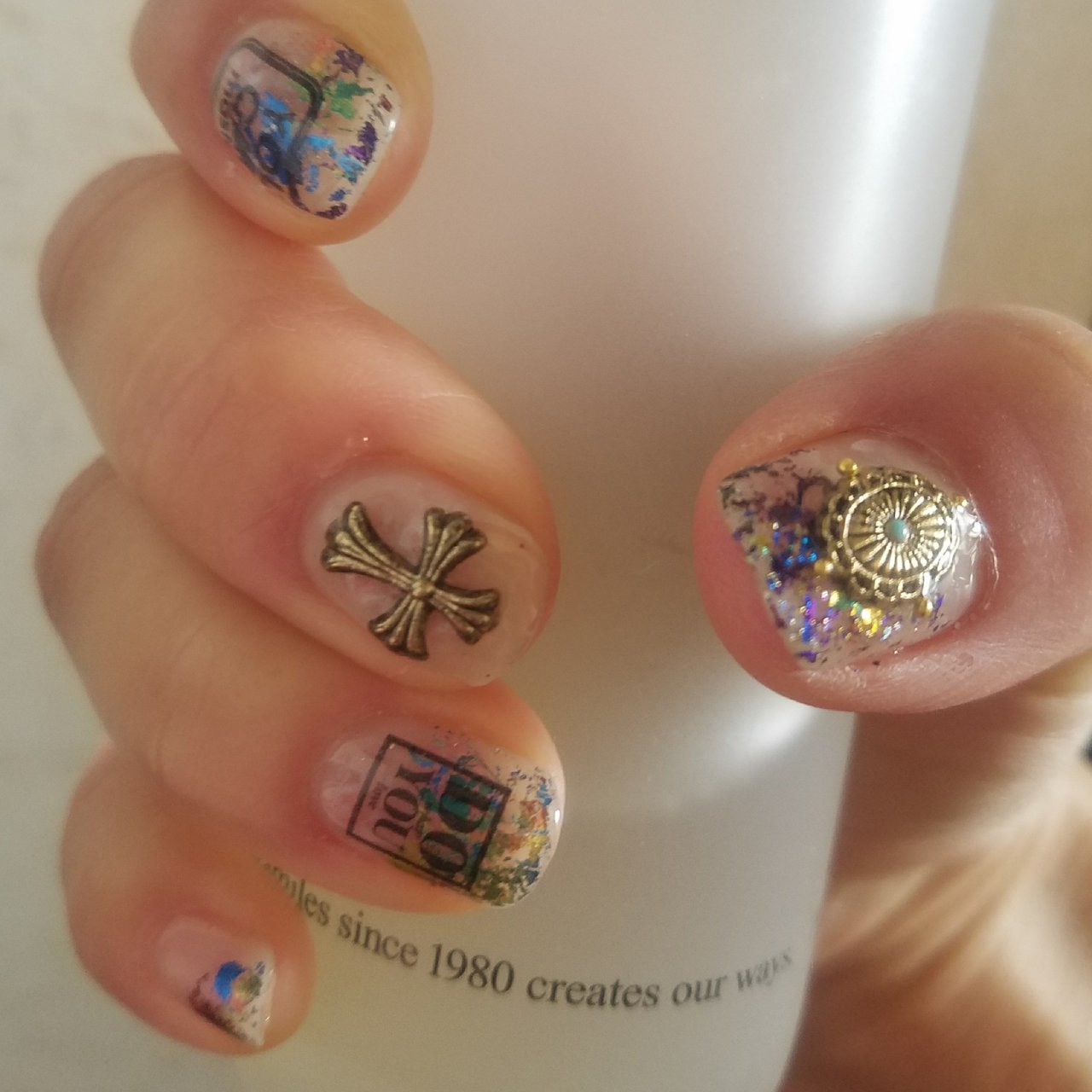 ハンド ホイル ショート ジェルネイル セルフネイル Marikoのネイルデザイン No ネイルブック