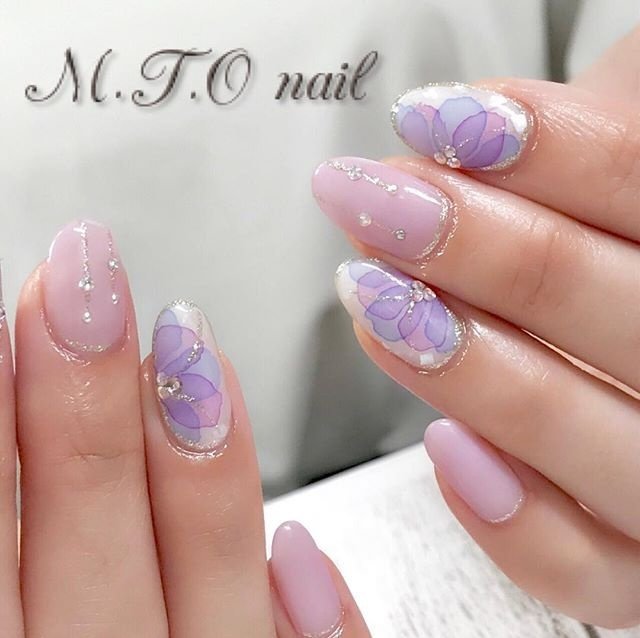 春 夏 梅雨 ハンド フラワー M ｔ ｏ Nail Takaのネイルデザイン No ネイルブック