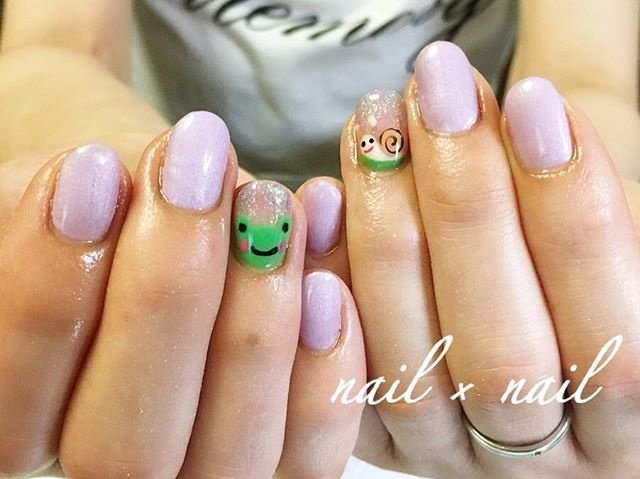 春 夏 浴衣 ハンド パープル Nail Nailのネイルデザイン No ネイルブック