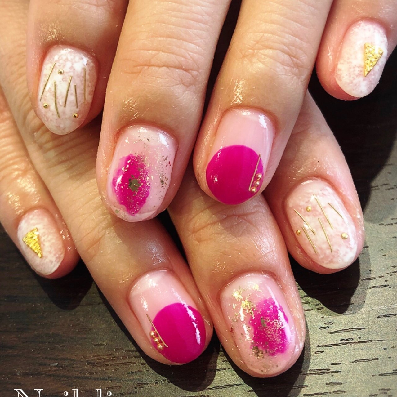 オールシーズン ハンド ニュアンス ショート パープル Nailslienのネイルデザイン No ネイルブック