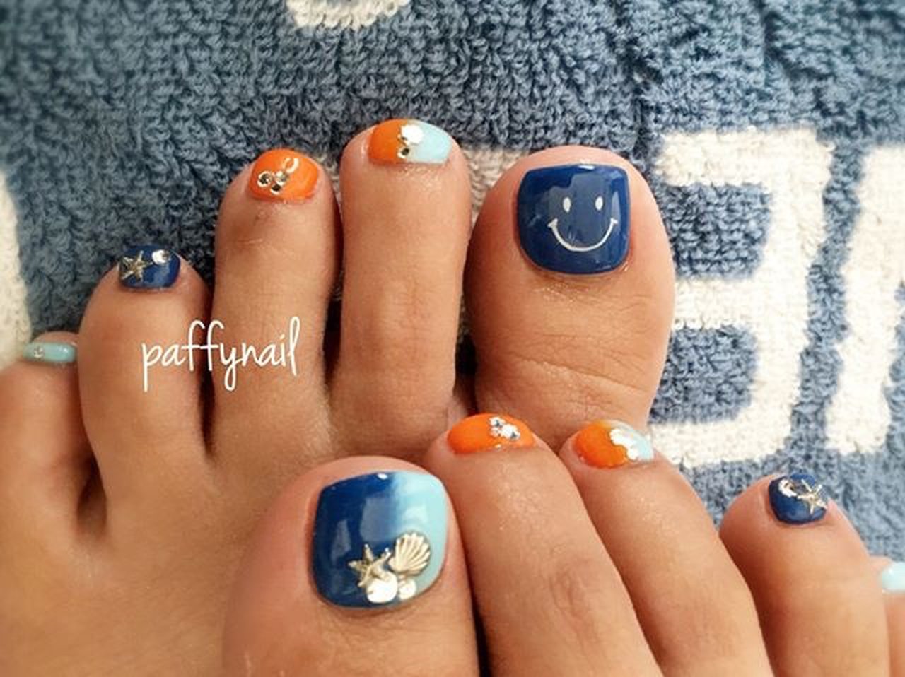 夏 旅行 海 リゾート フット Paffynailのネイルデザイン No ネイルブック