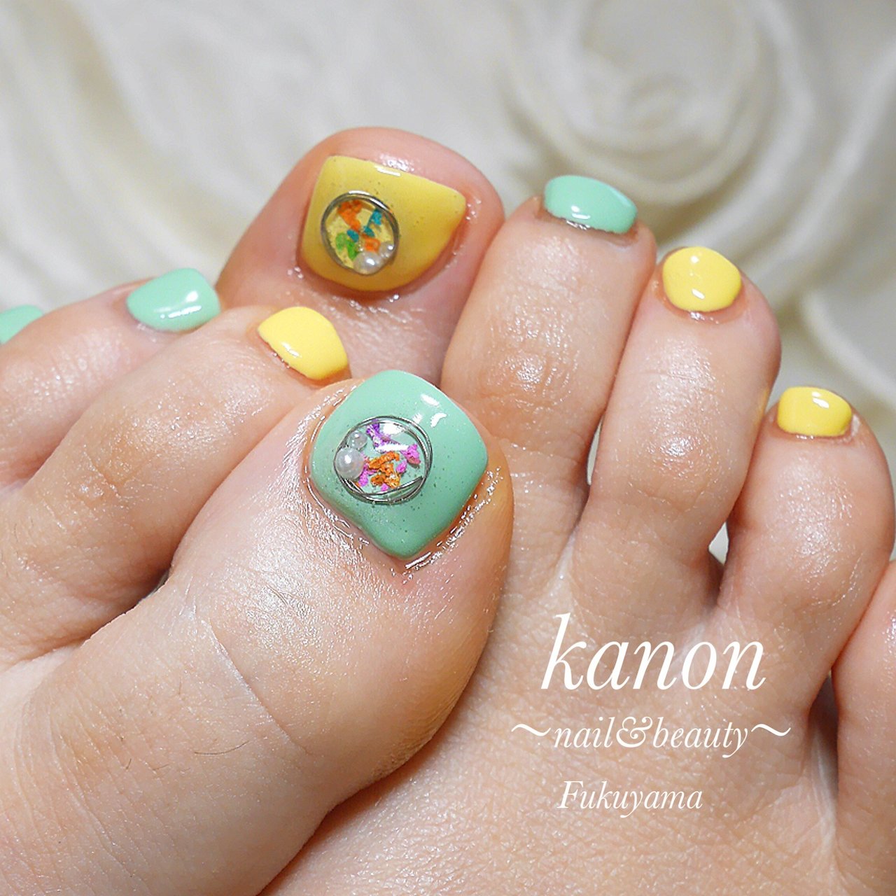 夏 海 リゾート 浴衣 フット ネイルサロンkanonのネイルデザイン No ネイルブック