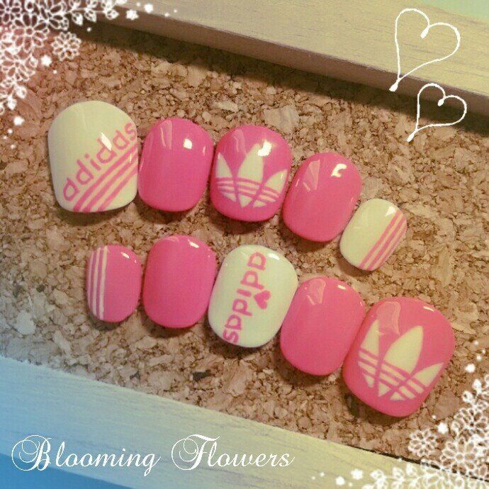 オールシーズン 海 ライブ スポーツ ハンド Bloomingflowers Matiuのネイルデザイン No ネイルブック