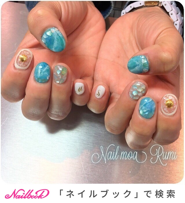 夏 海 リゾート 浴衣 ハンド 宇都宮 ニュアンスネイル専門𓇼leaaloha レアアロハ 𓇼のネイルデザイン No ネイルブック