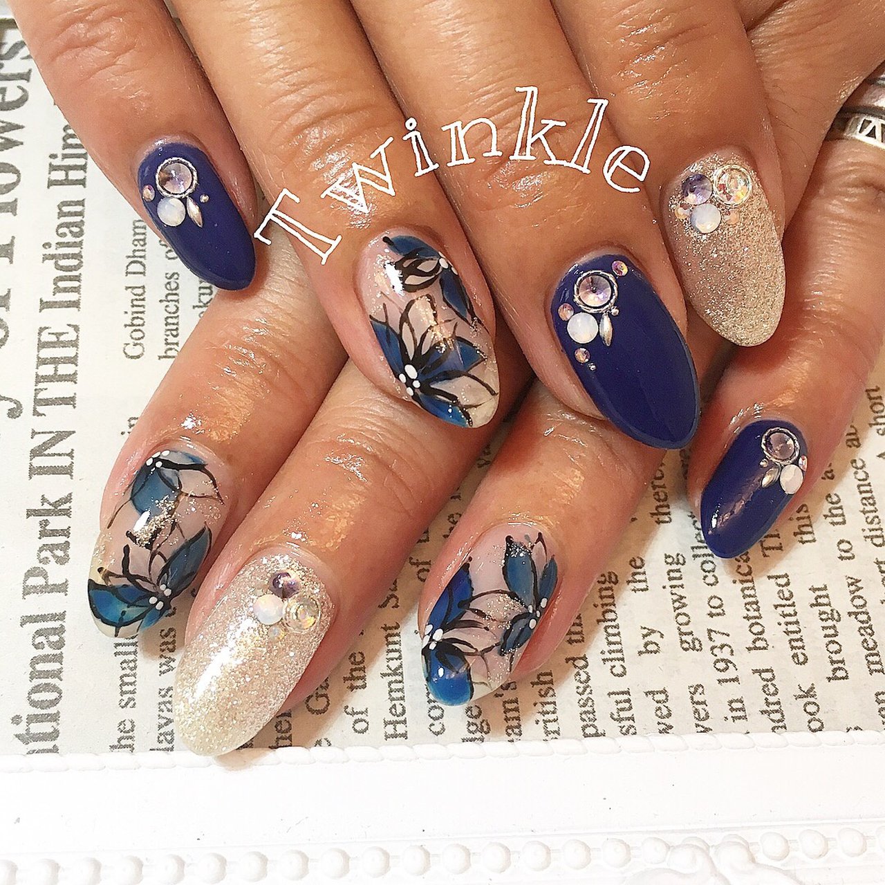 オールシーズン パーティー デート 女子会 ハンド Nail Salon Twinkleのネイルデザイン No ネイルブック