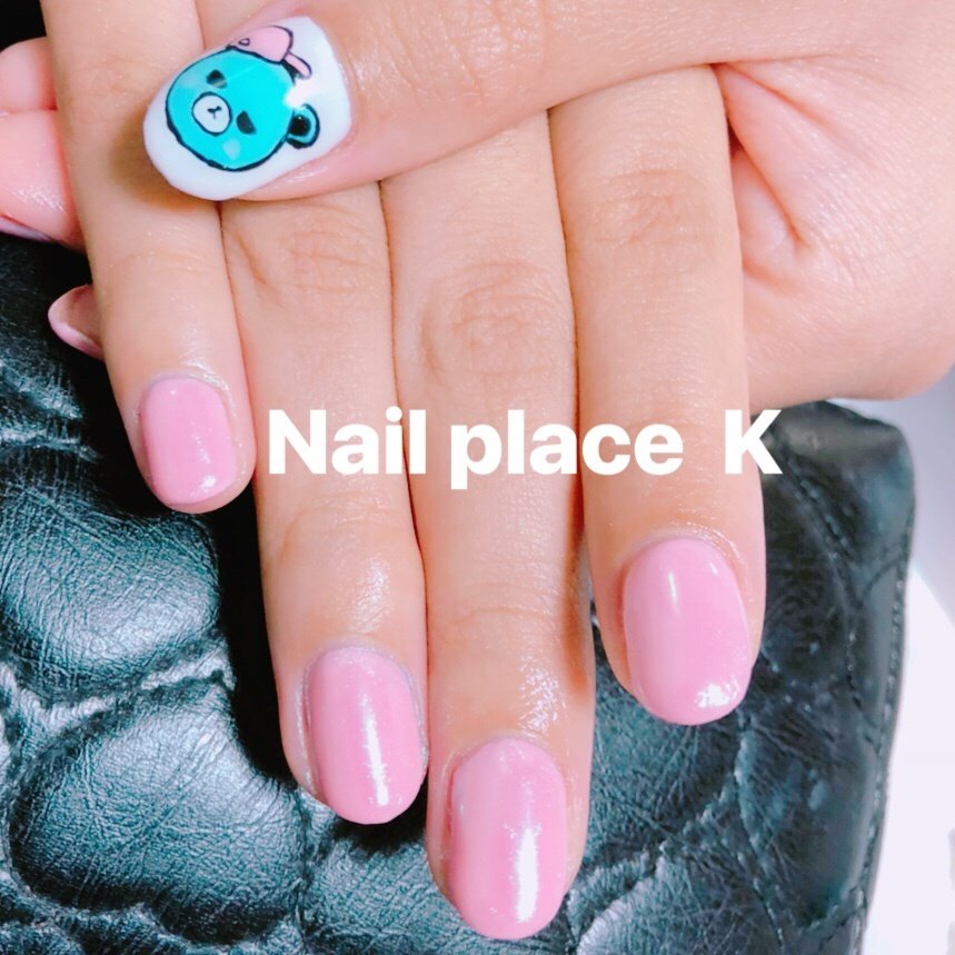 オールシーズン ハンド キャラクター ミディアム ホワイト Nail Place Kのネイルデザイン No ネイルブック