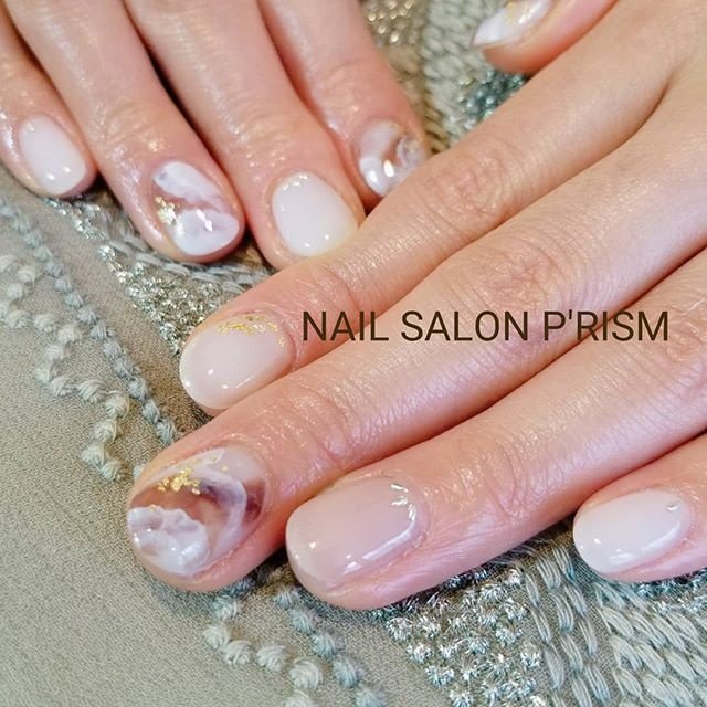 夏 ハンド シンプル ニュアンス ショート Nailsalon P Rismのネイルデザイン No ネイルブック