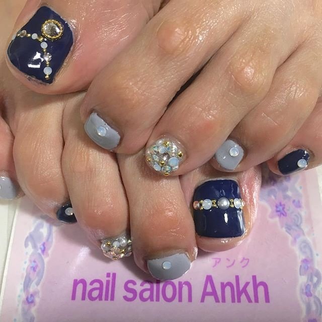 オールシーズン パーティー デート 女子会 フット Nailsalon School Ankh芦屋のネイルデザイン No ネイルブック