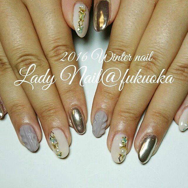 冬 パーティー デート 女子会 ハンド Lady Nail Fukuoka Daimyoのネイルデザイン No ネイルブック