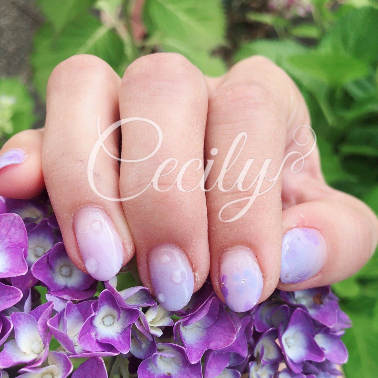 春 夏 梅雨 ハンド グラデーション Cecilyセシリーのネイルデザイン No ネイルブック