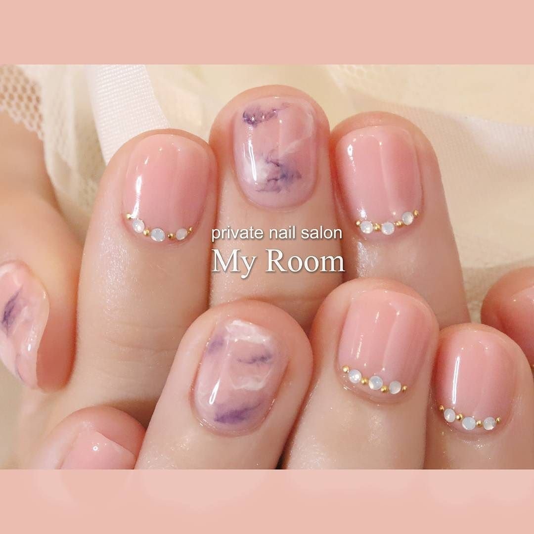 オールシーズン オフィス デート ハンド タイダイ My Roomのネイルデザイン No 056 ネイルブック