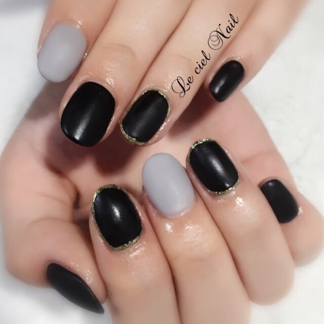 秋 冬 ハンド シンプル ラメ Lecielnailのネイルデザイン No ネイルブック