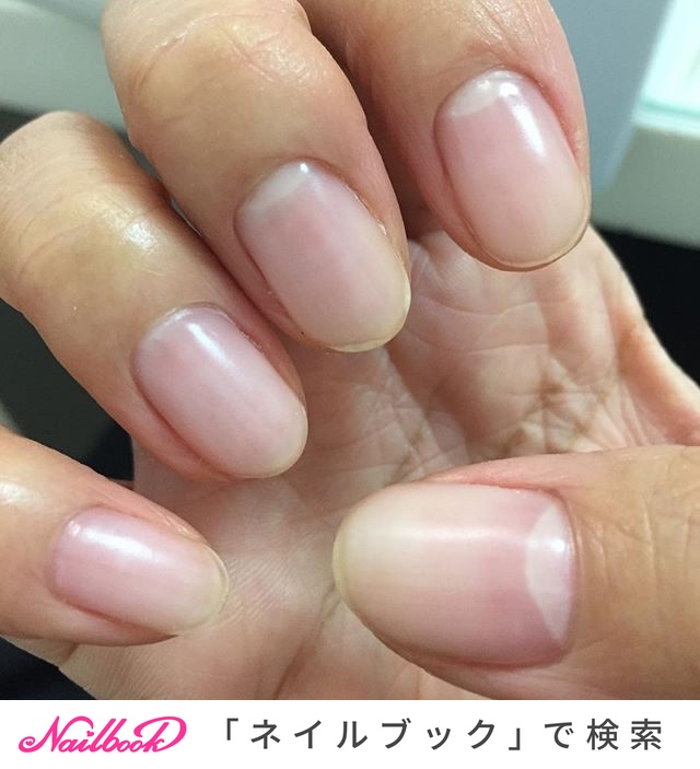 オールシーズン オフィス シンプル ショート クリア Ailabnail あいらぼネイル のネイルデザイン No ネイルブック