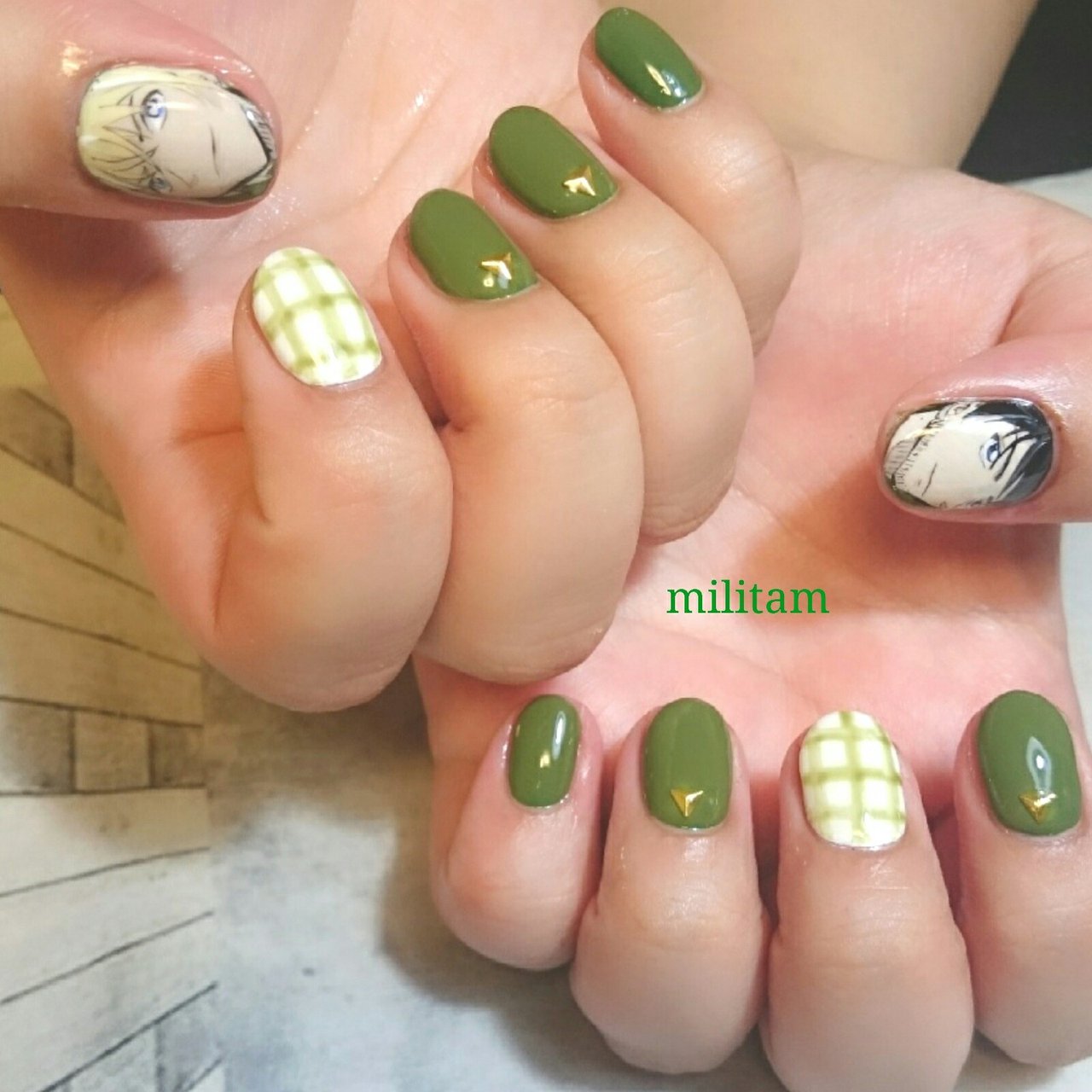 オールシーズン 旅行 女子会 ハンド ワンカラー ミリ Militamのネイルデザイン No ネイルブック