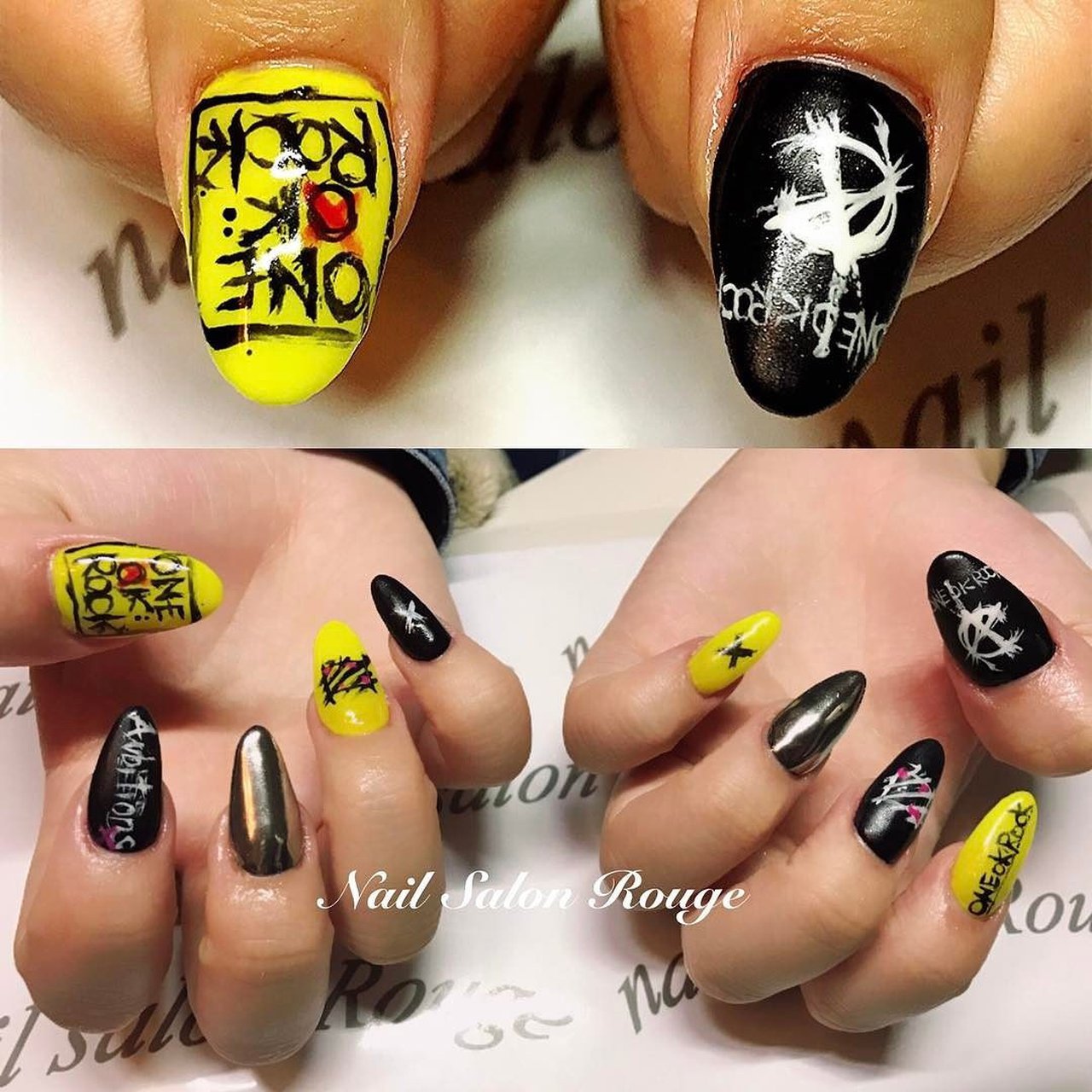 オールシーズン ライブ ワンカラー 痛ネイル ブランド柄 郡山 Nail Salon Rougeのネイルデザイン No 555 ネイル ブック