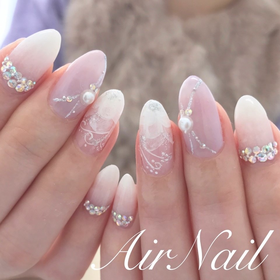 春 ブライダル パーティー 女子会 ハンド Airnail エアーネイル のネイルデザイン No 2022819 ネイルブック