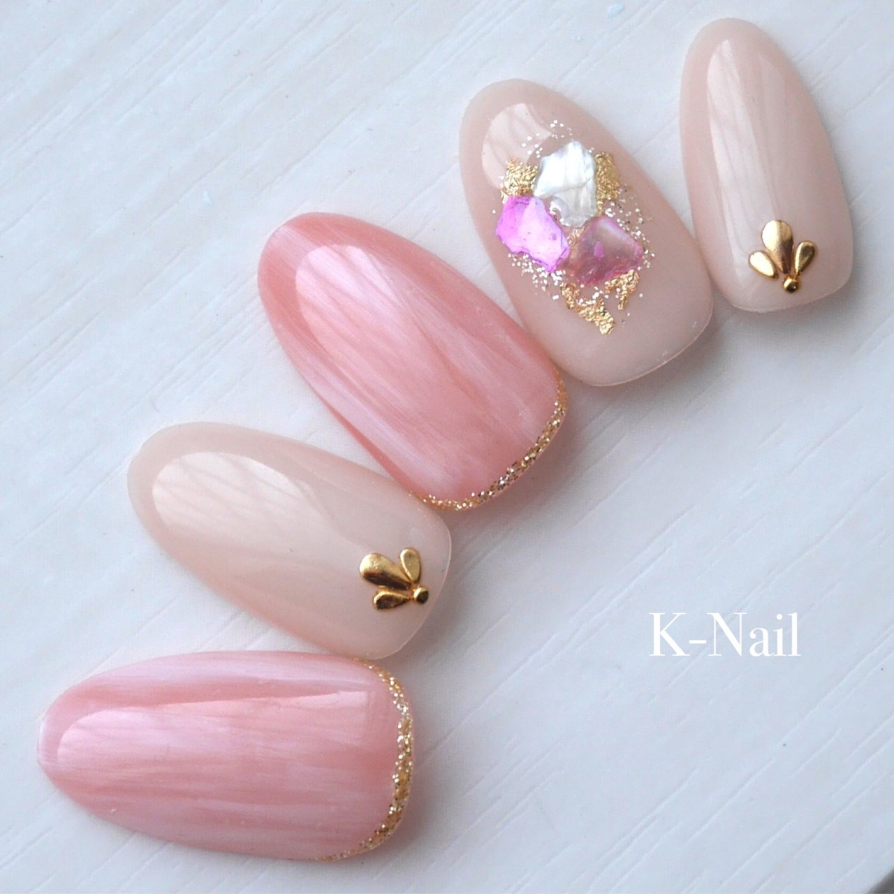 春 夏 オフィス パーティー ハンド K Nail Kanakoのネイルデザイン No ネイルブック