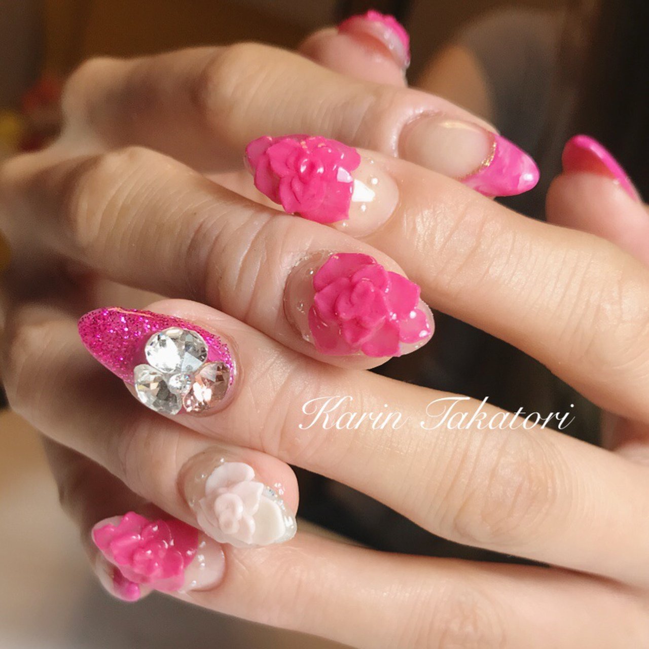 夏 バレンタイン パーティー 女子会 ハンド Karintakatori Jua のネイルデザイン No ネイルブック