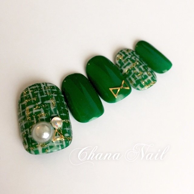 冬 成人式 クリスマス パーティー ハンド Chana Nailのネイルデザイン No 164 ネイルブック