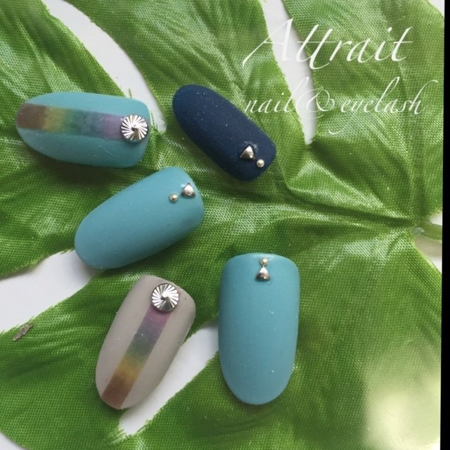 秋 冬 ハンド グラデーション マット アトレのネイルデザイン No ネイルブック