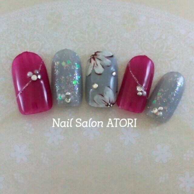 秋 冬 オールシーズン デート ハンド 福田えみ 池袋宇都宮atori Nailのネイルデザイン No ネイルブック