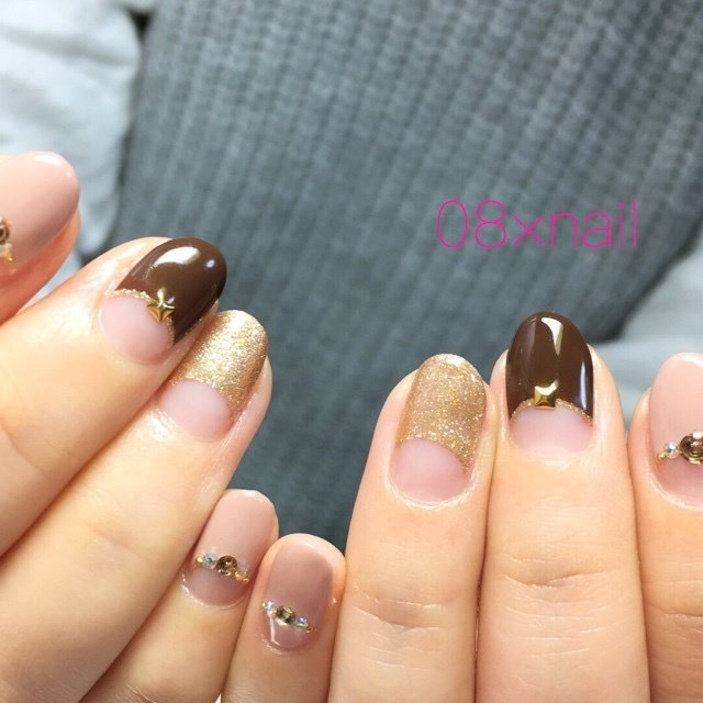 秋 冬 お正月 クリスマス ハンド 08 Nail Schoolのネイルデザイン No ネイルブック
