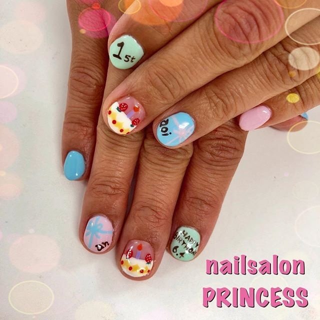 オールシーズン パーティー 女子会 ハンド 変形フレンチ Nailsalon Princessのネイルデザイン No ネイルブック