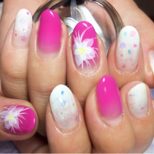 春 夏 浴衣 デート ハンド Erika Ishiharaのネイルデザイン No ネイルブック