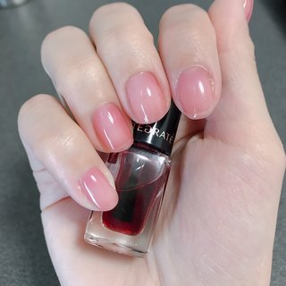 血豆 ネイル グラデーション